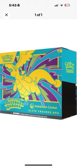 Pokemon TCG - Ascended Heroes Pokemon Center ETB Elite Trainer Box - Presale - Image 1