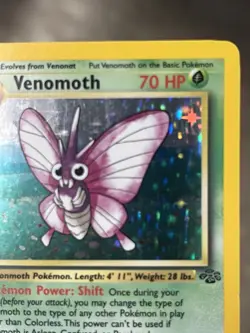 Pokemon TCG Venomoth 13/64 Jungle 1st Edition Holo Rare 1999 MP - Image 3