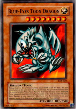 Yu-Gi-Oh! Blue-Eyes Toon Dragon SDP-020 1st Edition Common - Image 1