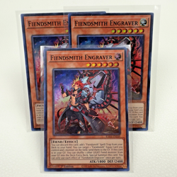3x Yugioh Fiendsmith Engraver RA04-EN049 1st Edition Super Rare Holo - NM💎 - Image 1