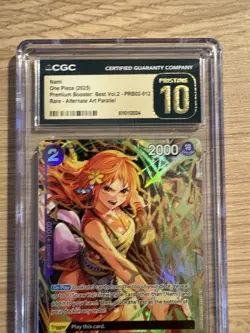 CGC Pristine 10 Nami Alt Art Parallel PRB02-012 One Piece Best Vol.2 - Image 2