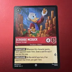 Disney Lorcana Winterspell Regular #124/204 Scrooge McDuck - Ebenezer Scrooge - Image 1