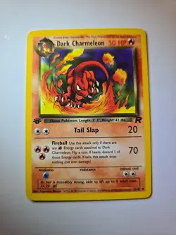 Dark Charmeleon 32/82 Pokemon TCG 1st Edition Team Rocket NM Vintage 2000 Card - Image 1