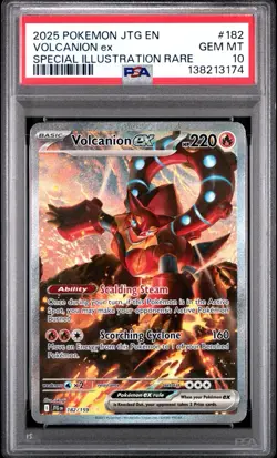Pokemon TCG Volcanion EX Card Journey Together 182/159 Sir PSA 10 - Image 1