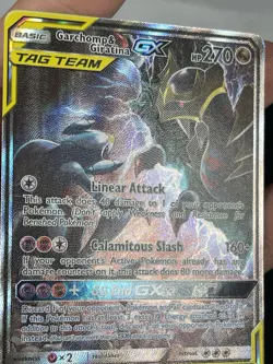 Pokemon TCG Garchomp & Giratina GX TCG Holo Card SM193 Tag Team Promo - Image 3