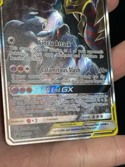 Pokemon TCG Garchomp & Giratina GX TCG Holo Card SM193 Tag Team Promo - Image 4