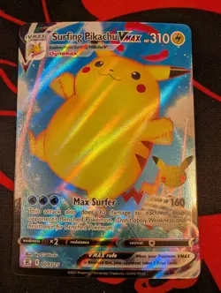 Pokemon Card TCG - Surfing Pikachu V & VMAX Ultra Rare Celebrations Near Mint - Image 4