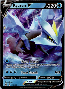 Kyurem V - 048/196 - Pokemon Lost Origins Sword & Shield Ultra Rare Card NM - Image 1