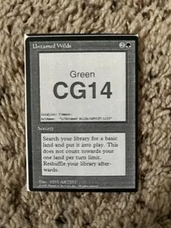 MTG - Untamed Wilds (Rampant Growth) x1 - Mirage Playtest Card! - Image 1