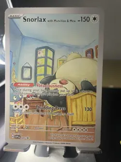 Snorlax with Munchlax & Mew Pokemon x Van Gogh ACG Art Promo Card - NM - Image 1