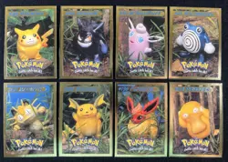 1999 Hasbro Toy Wishes Magazine Pokemon Gold Foil Card COMPLETE SET OF 8 GENGAR - Image 1