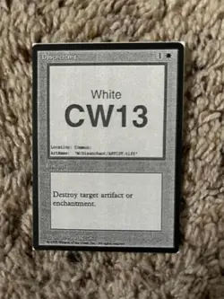 MTG - Disenchant x1 - Mirage Playtest Card! - Image 1