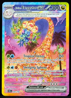 Alolan Exeggutor ex #242/191 Mint Pokemon Card - Image 1