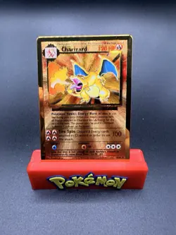 Pokemon Charizard Metal Promo Holo Card 004/102 Celebrations Miscellaneous TCG - Image 1