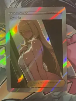 Pokemon Cynthia Anime Waifu Custom DIY Trainer Art Pokemon card - Image 2