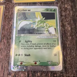 Pokemon TCG Vintage Lot 12 Cards Base set Holo Scyther Ex 102/109 - Image 2