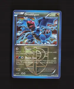 Druddigon BW80 Black Star Promo Holo Pokemon Card DMG - Image 1