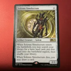 Magic the Gathering MTG Solemn Simulacrum (239) Core Set 2021 - Image 1