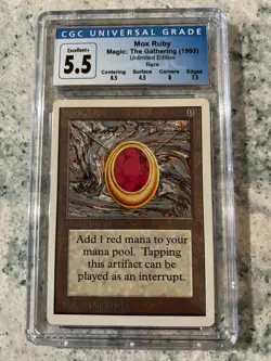 Mox Ruby - Unlimited - MTG - Magic the Gathering - Graded - Image 1