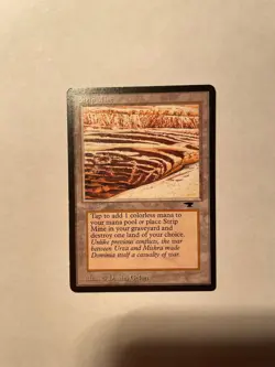 *** ANTIQUITIES Strip Mine (No View) *** LP - Light Play+ - Vintage Magic MtG - Image 1