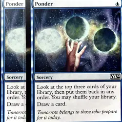 Ponder x2 - Reg - MTG - M12 - 73/249 - COMMON ~ NM - Image 1