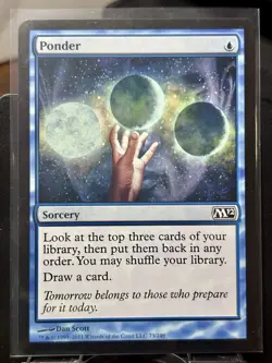 Ponder x2 - Reg - MTG - M12 - 73/249 - COMMON ~ NM - Image 2