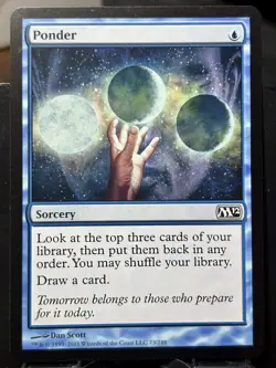 Ponder x2 - Reg - MTG - M12 - 73/249 - COMMON ~ NM - Image 3