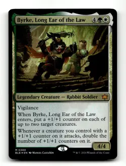 Byrke, Long Ear of the Law Bloomburrow #380 Foil Mythic - Image 1