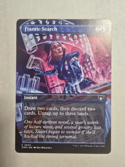 Frantic Search (Borderless) Commander Masters Regular - Image 1