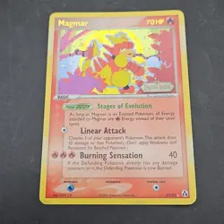 Magmar 21/92 EX Legend Maker Reverse Holo Stamped 2006 Pokemon Card - Image 1