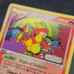Magmar 21/92 EX Legend Maker Reverse Holo Stamped 2006 Pokemon Card - Image 2