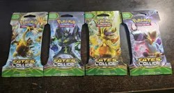 Pokemon XY Fates Collide Sleeved Booster Packs X4 Artwork Set - Image 1