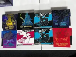 LOT OF 8 EMPTY POKEMON ETBS ONLY COMES WITH PLAYER GUIDES! - Image 1