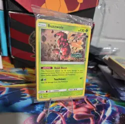 Pokemon SEALED Buzzwole SM218 Cosmic Eclipse Prerelease Promo - Image 1