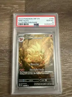 Ninetales Holo Pokemon 199/197 Sv03: Obsidian Flames PSA 10 Gem Mint - Image 1