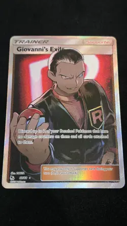 Pokemon TCG Giovanni's Exile Full Art 67/68 Hidden Fates Ultra Rare Holo Eng - Image 1