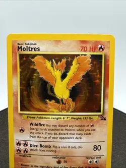 Pokemon TCG Moltres 12/62 Holo Unlimited Rare Fossil Set 🔥 - Image 2