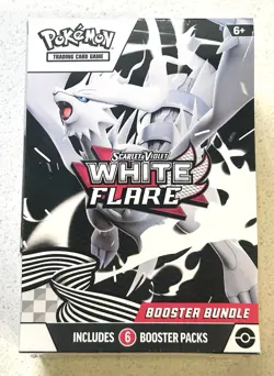 White Flare Booster Bundle Box - Factory Sealed Pokemon TCG Scarlet & Violet - Image 1