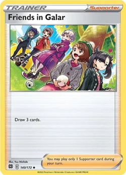 Pokemon TCG Friends in Galar - Brilliant Stars 140/172 Reverse Holo - Image 1