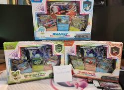Pokemon TCG Paldea Pin Collection Box Fuecoco, Sprigatito, Quaxly Set of 3 - Image 2
