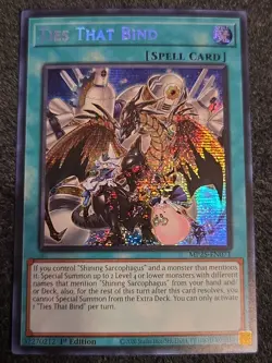 x1 Ties That Bind - MP25-EN071 - Prismatic Secret Rare - 1st Edition Yu-Gi-Oh! M - Image 1
