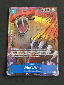 One Piece TCG - Who’s Who (Alt Art) #OP04-051 Kingdoms of Intrigue NM - Image 1