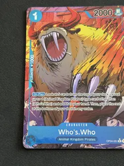 One Piece TCG - Who’s Who (Alt Art) #OP04-051 Kingdoms of Intrigue NM - Image 4