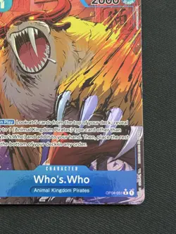 One Piece TCG - Who’s Who (Alt Art) #OP04-051 Kingdoms of Intrigue NM - Image 5