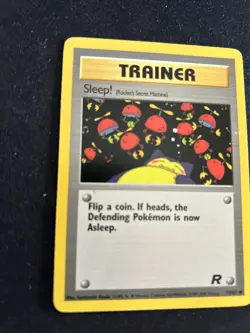 Sleep! 79/82 Team Rocket Set Pokemon Trainer Card Common - Image 4