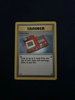 Pokedex 87/102 Original Base Set Pokemon Trainer Card Uncommon AW - Image 1