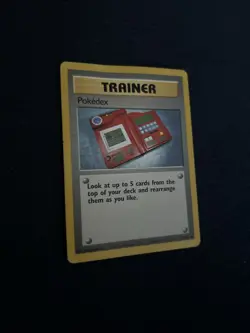 Pokedex 87/102 Original Base Set Pokemon Trainer Card Uncommon AW - Image 4