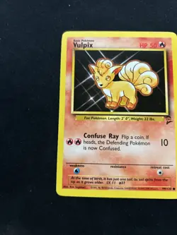Vulpix 99/130 Base Set 2 Pokemon Card - Image 3