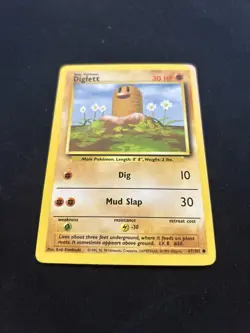 Diglett Base Set 47/102 Pokemon Card - Image 5