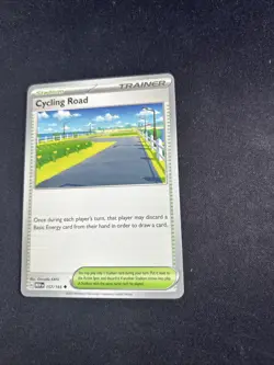 Cycling Road 157/165 Uncommon Scarlett & Violet 151 Pokemon Trainer Card - Image 3